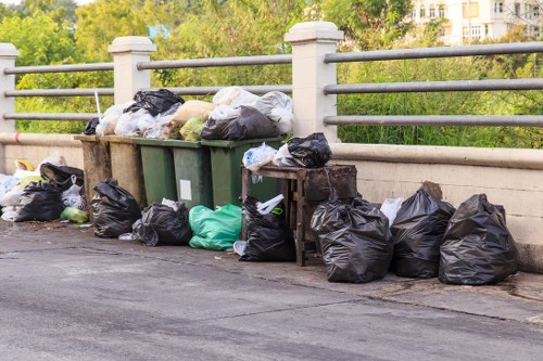 Professional waste removal team working in Peckham community